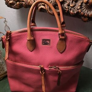 Dooney & Bourke Pink Leather Satchel